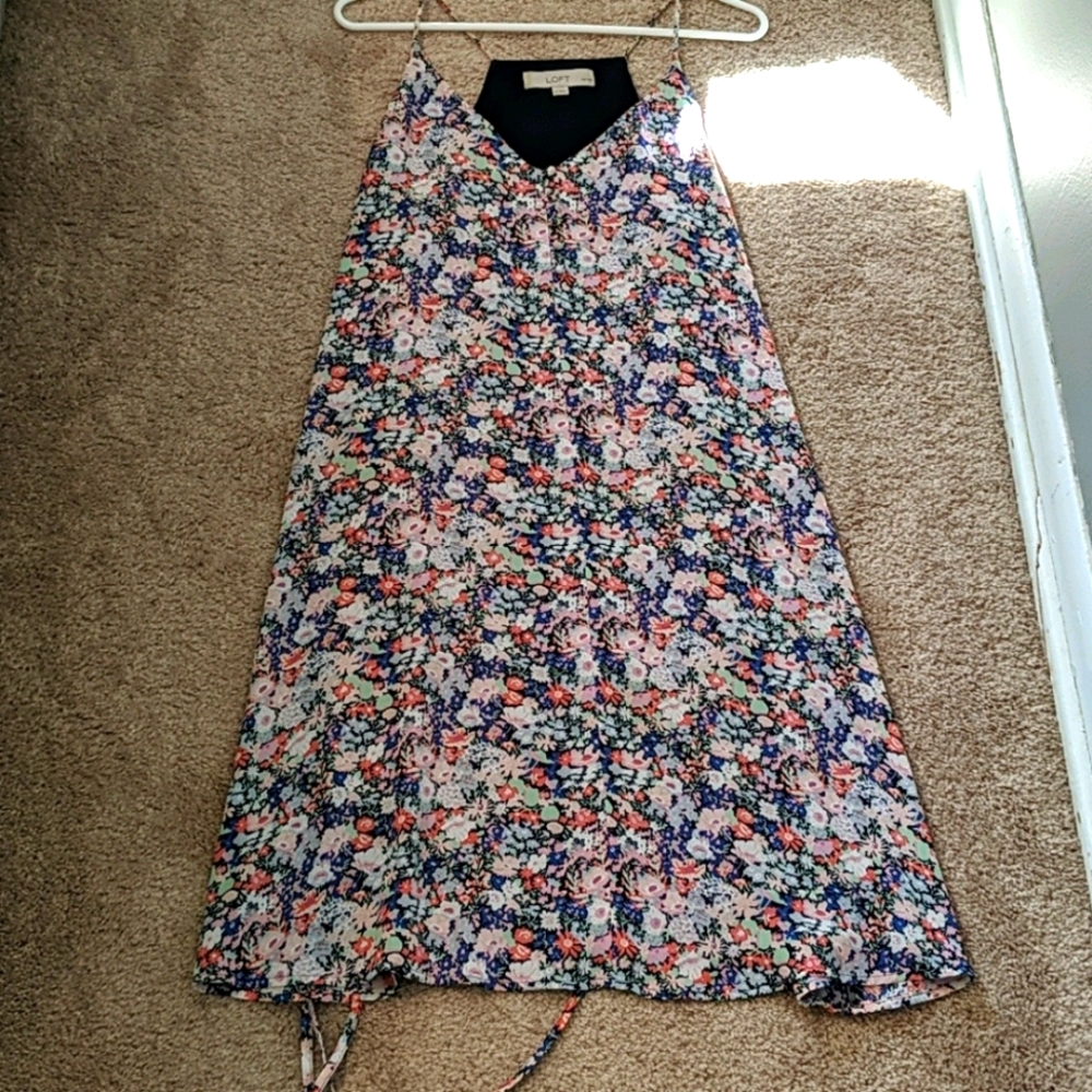 LOFT Summer Tie Dress sz. LP